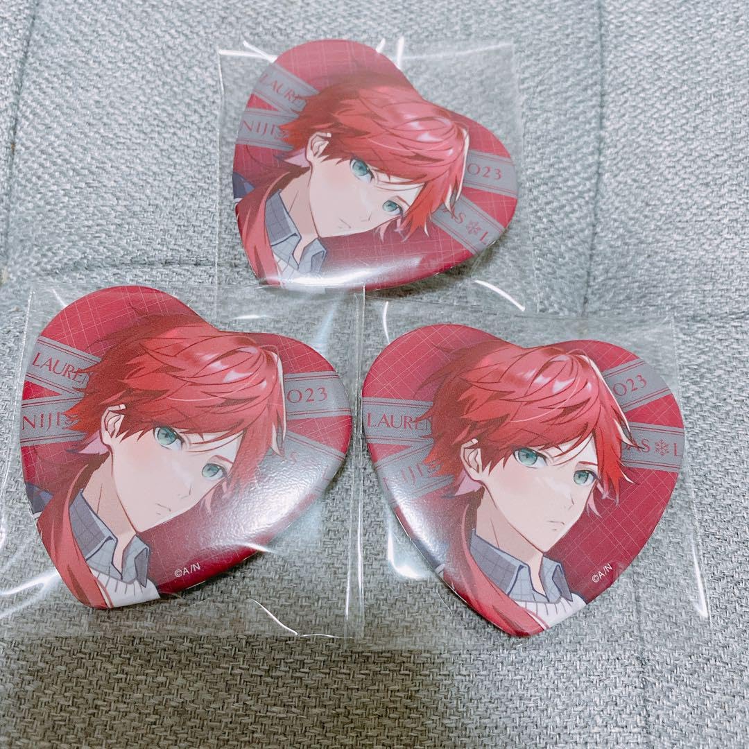 にじさんじ ローレン・イロアス ホワイトデーグッズ ハート缶バッジ 缶バ