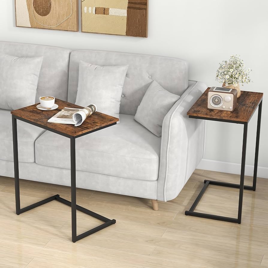 Amazon.com: Giantex C Shaped End Table, 26.5