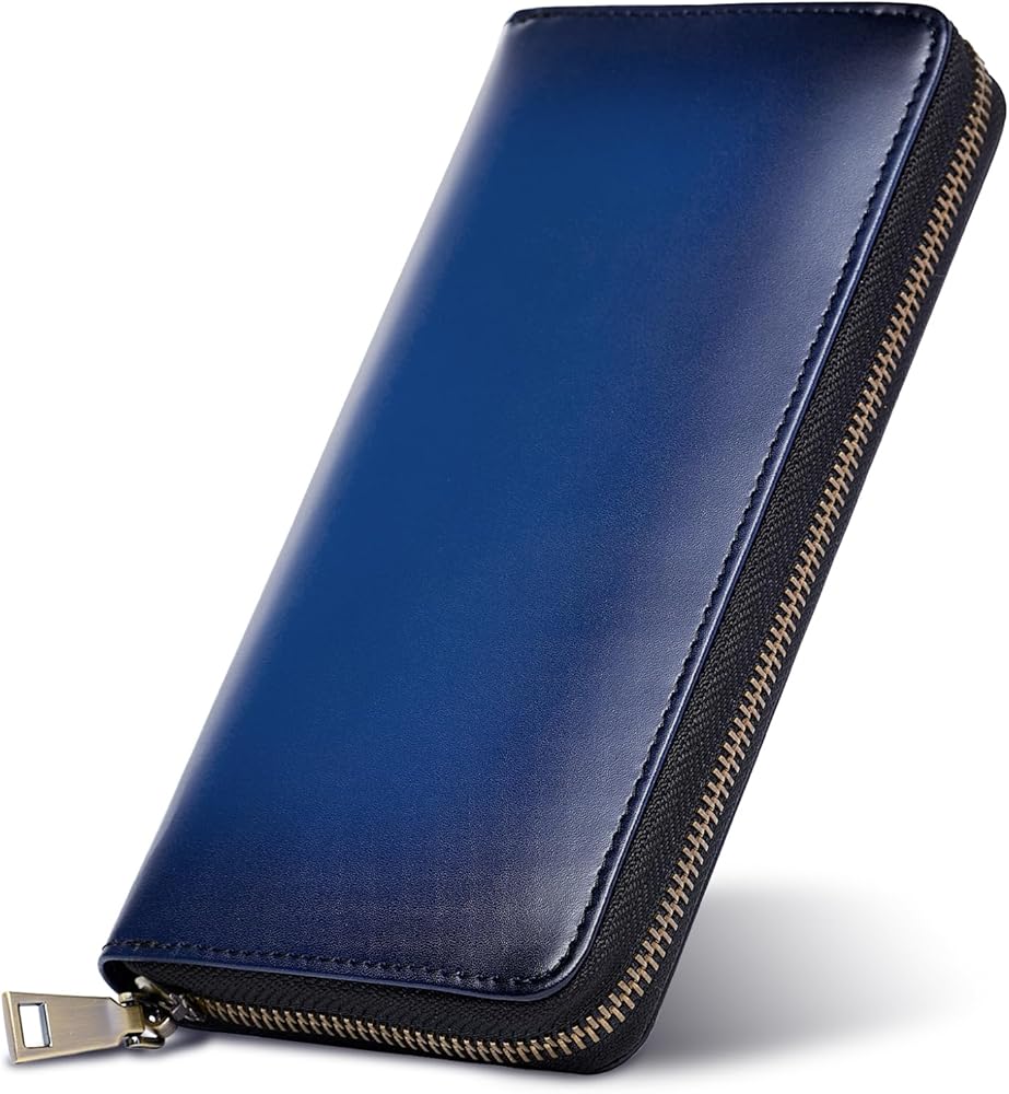 Amazon | [東京下町工房] 長財布 メンズ 本革【手染め仕上げ】 日本製