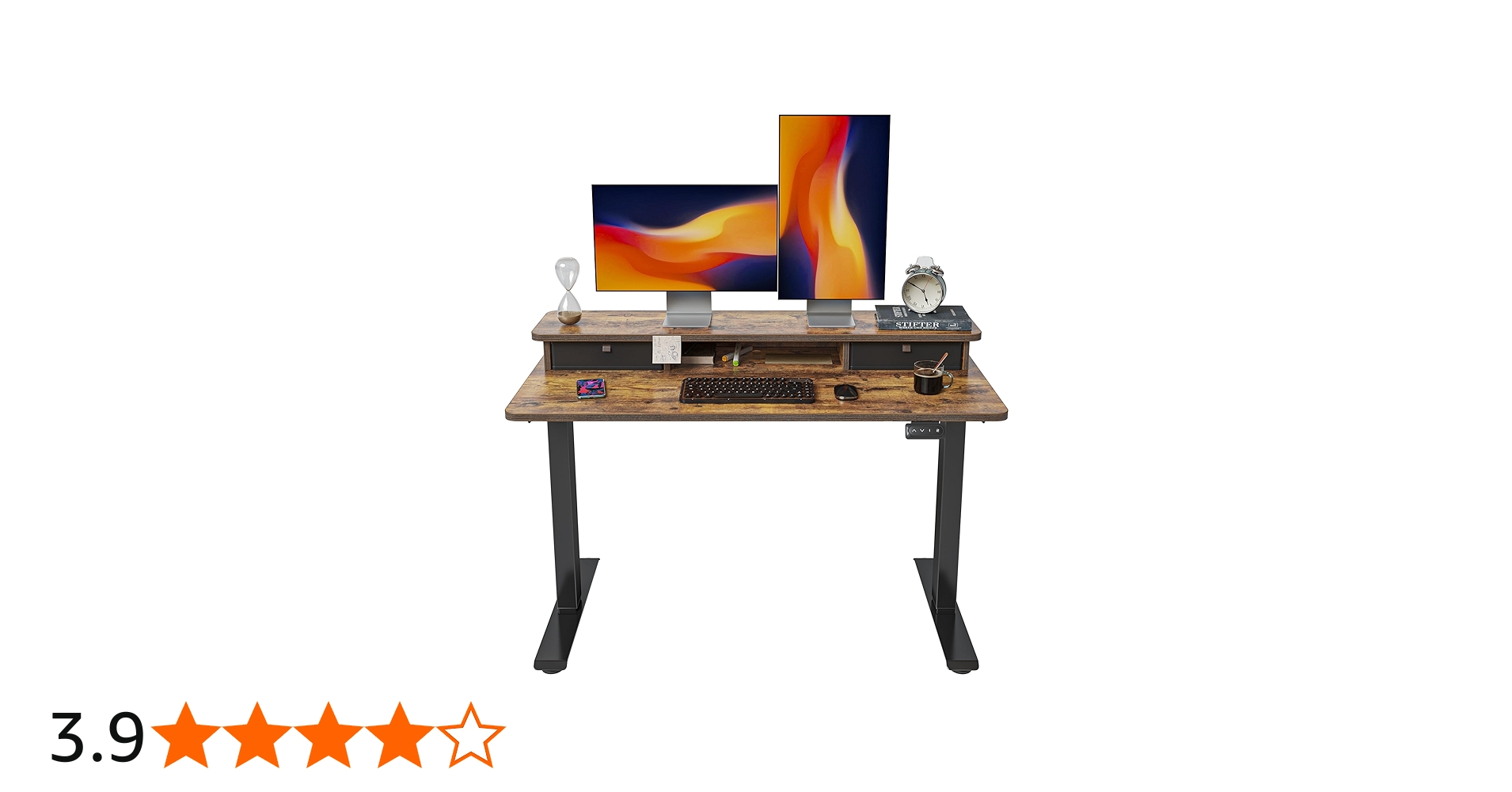 Amazon | FEZIBO電動昇降式デスク スタンディングデスク 幅120cm