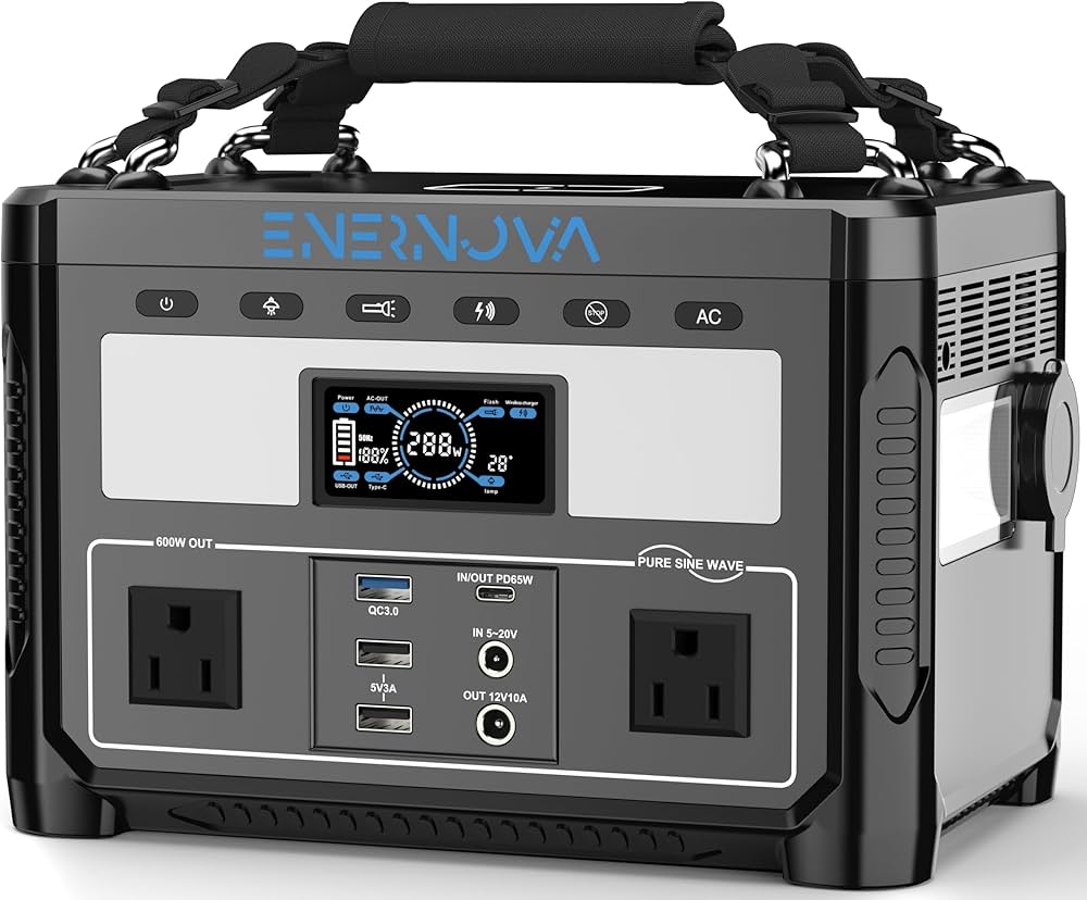 Amazon.co.jp: ENERNOVA ポータブル電源 ETA 600W 高出力 リン酸鉄