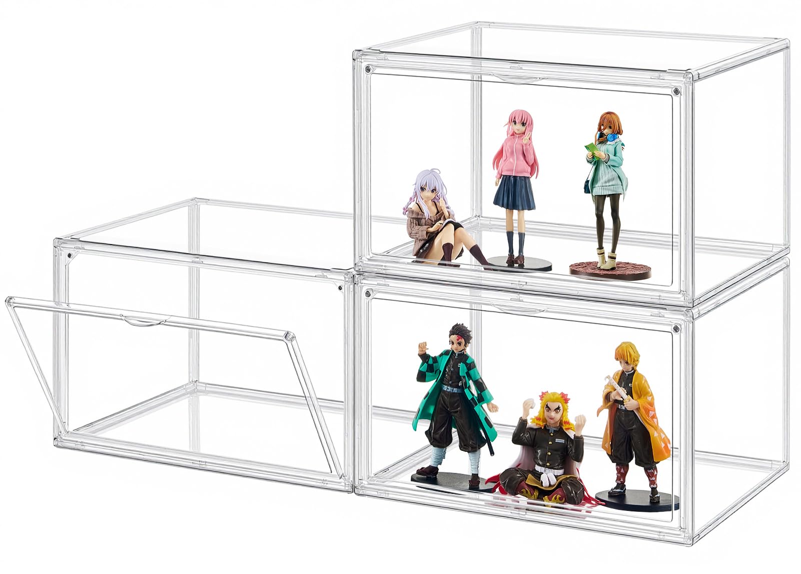 Amazon.co.jp: Topfinel フィギュアケース 3個セット コレクション