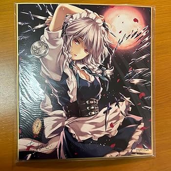 Amazon | 十六夜咲夜 イラスト 色紙 | 色紙 | 文房具・オフィス用品