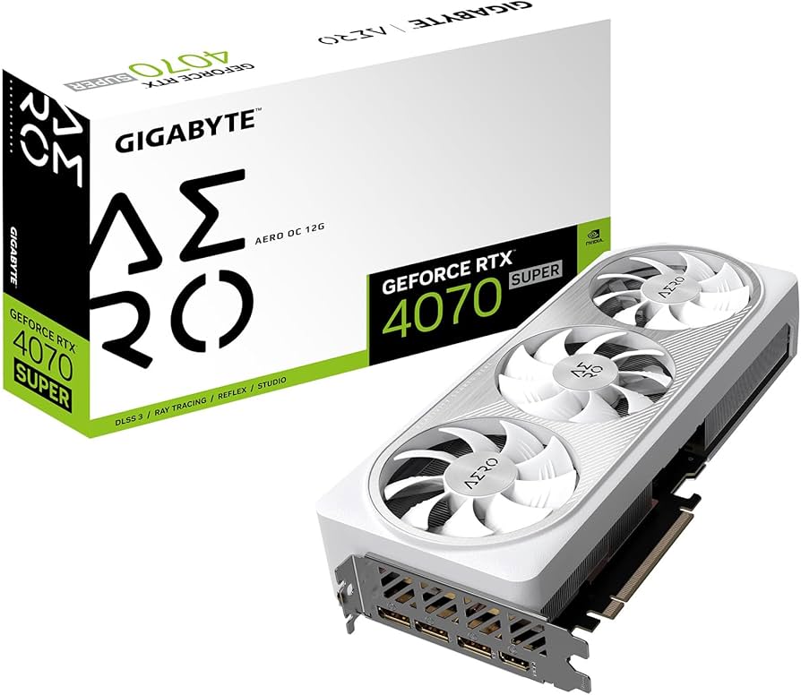 Amazon.com: GIGABYTE GeForce RTX 4070 Super AERO OC 12G Graphics