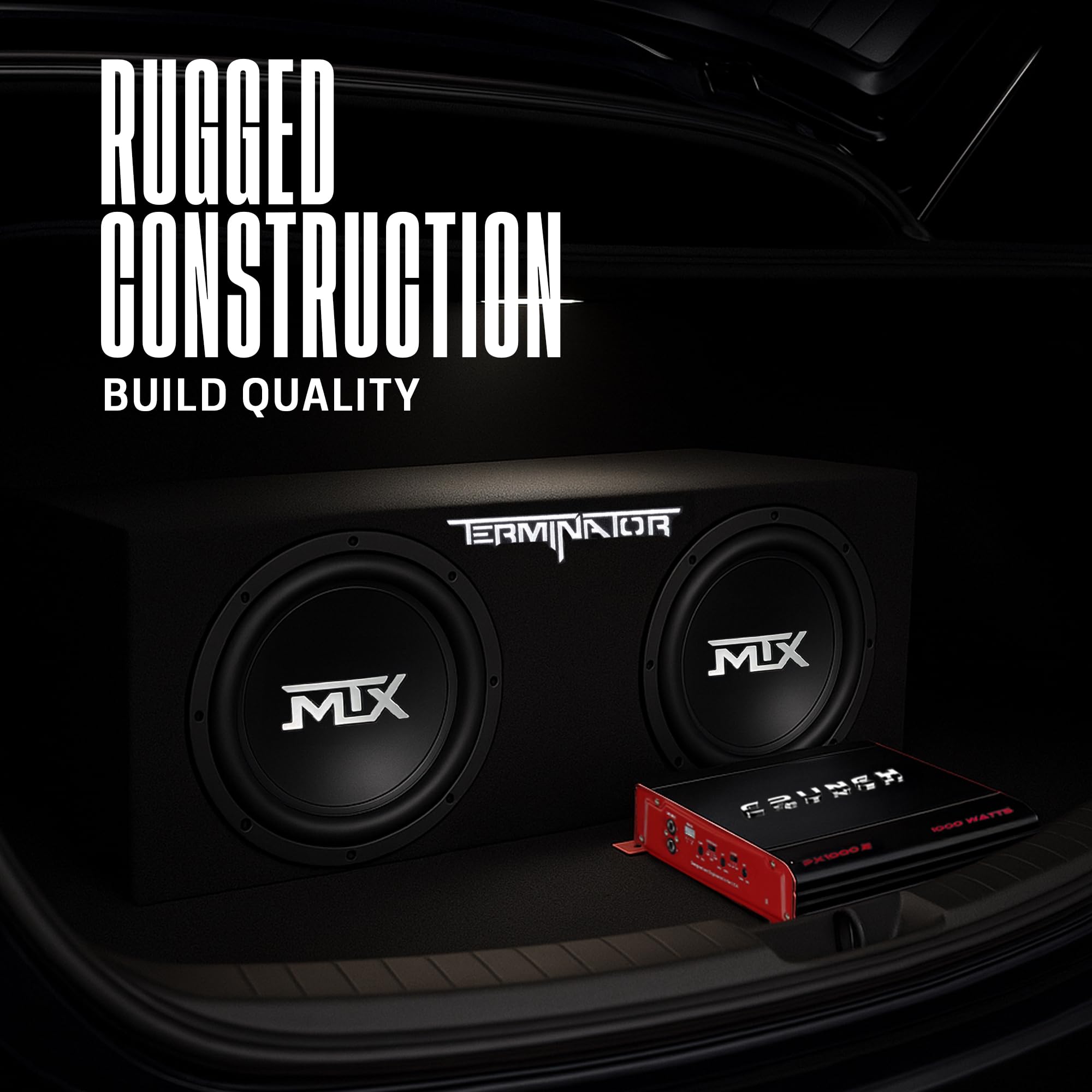 Amazon.co.jp: Crunch 2チャンネル 1000ワット アンプ A/Bクラス カー