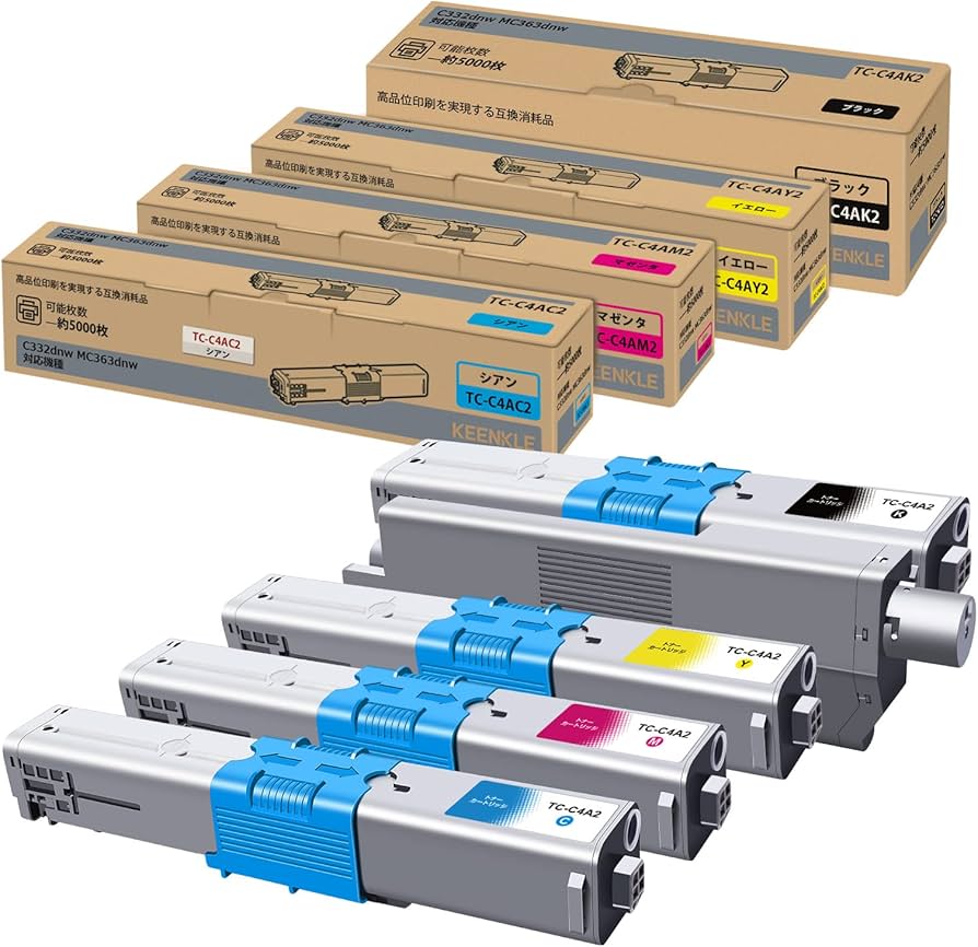 Amazon.co.jp: TC-C4AK2 トナー OKI 用 トナーカートリッジ TC-C4AK2