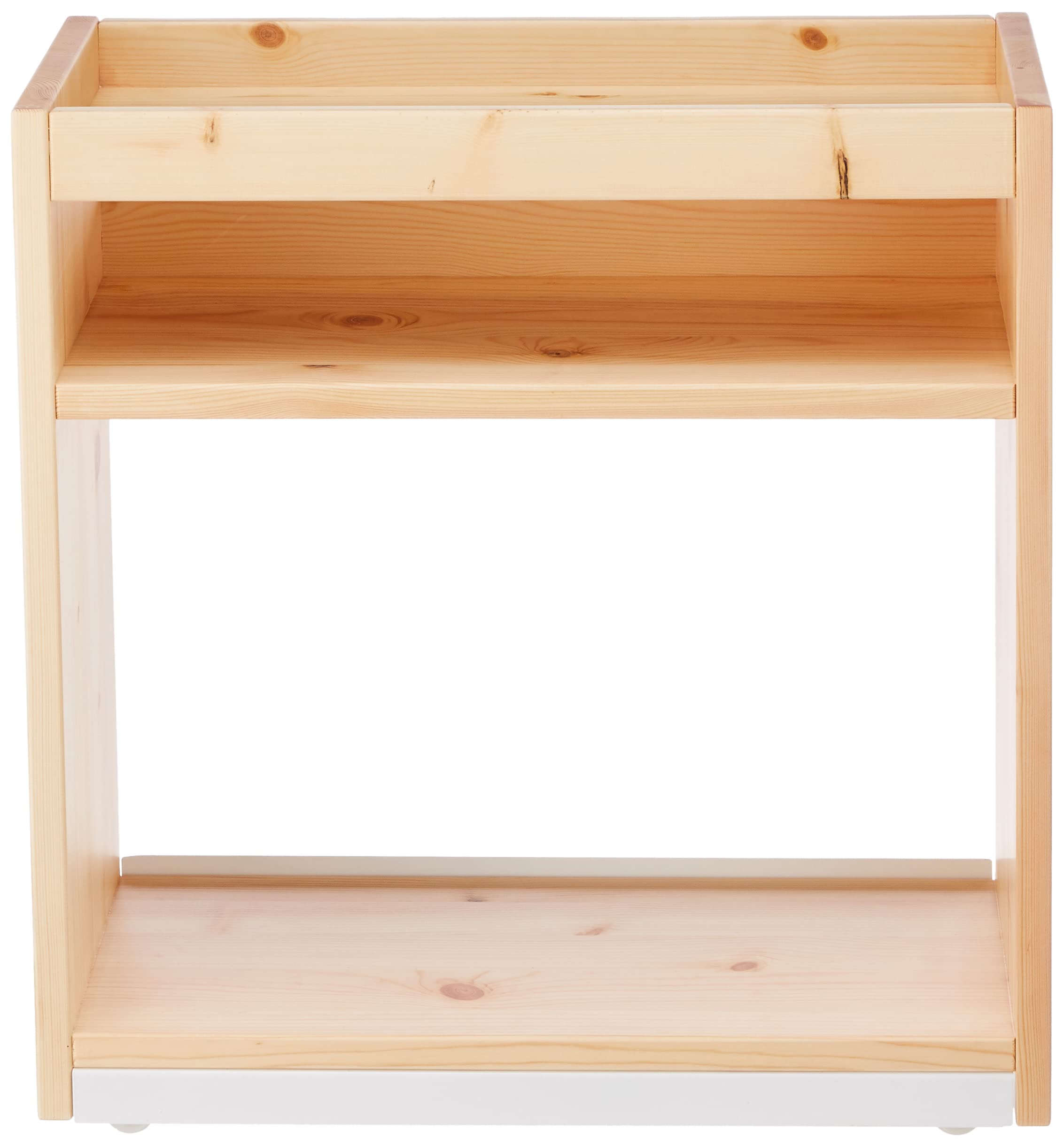 Amazon.co.jp: 無印良品 パイン材デスクワゴン 幅24×奥行55×高さ57.5cm