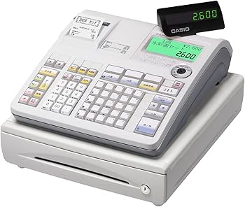 CASIO カシオ 電子レジスタ TE-100 通常動作確認済 鍵付き CASIO