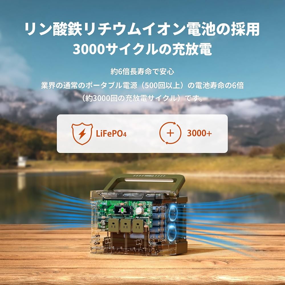 Amazon.co.jp: EVOPOW×EEIVOL ポータブル電源 リン酸鉄リチウム 1531Wh
