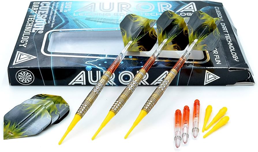 Amazon | CUESOUL AURORA 18gソフトチップタングステンダーツセット