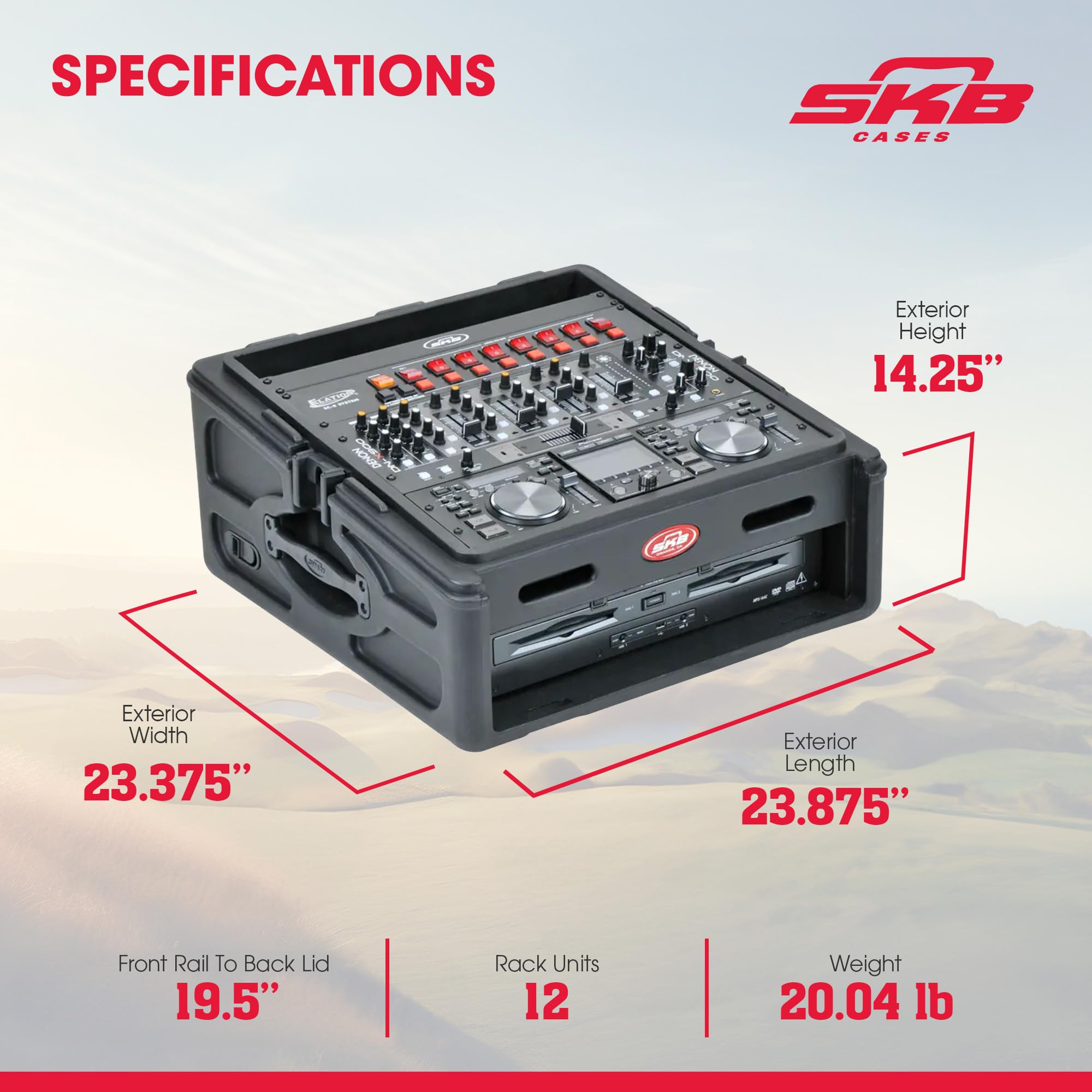 Amazon.com: SKB Roto Rack/Mixer Console, 10U Slanted Rackmount on