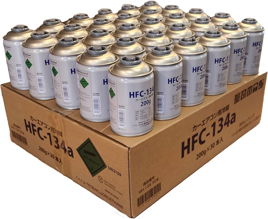 Amazon | HFC-134a 30本 1ケース HFC134a 30缶 1箱 エアコンガス