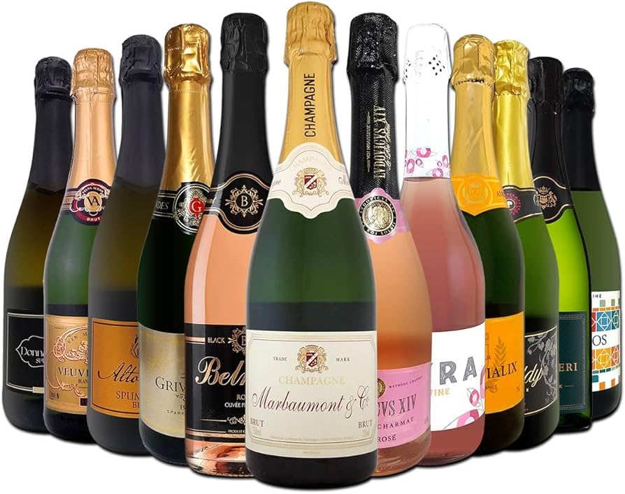 Amazon.co.jp: シャンパン入り 辛口スパークリングワイン12本セット