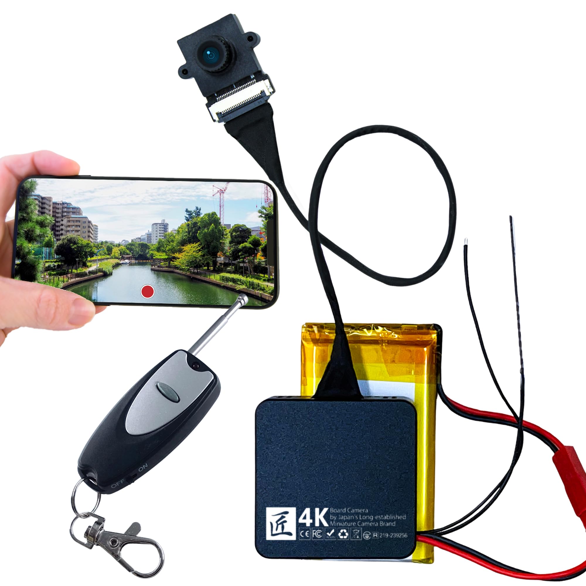 Amazon.co.jp: 【技適取得】匠ブランド WiFi 小型カメラ 4K 基板型