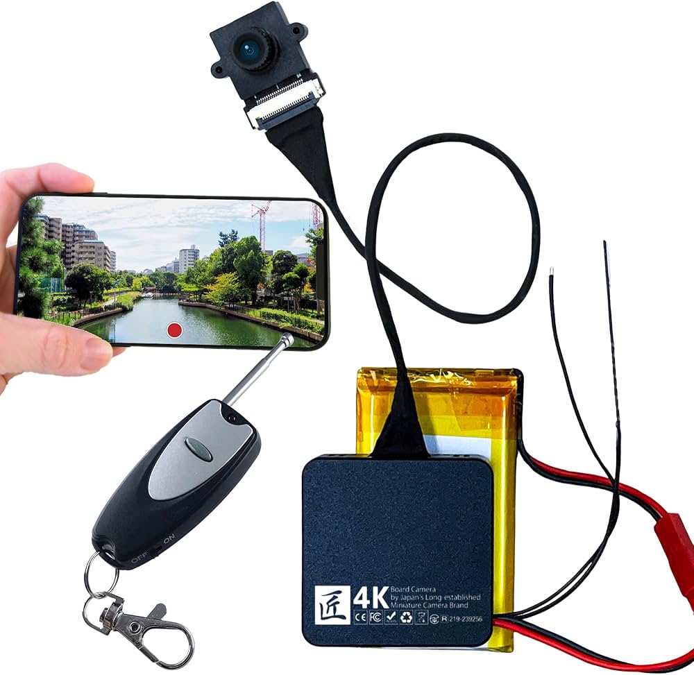 Amazon.co.jp: 【技適取得】匠ブランド WiFi 小型カメラ 4K 基板型