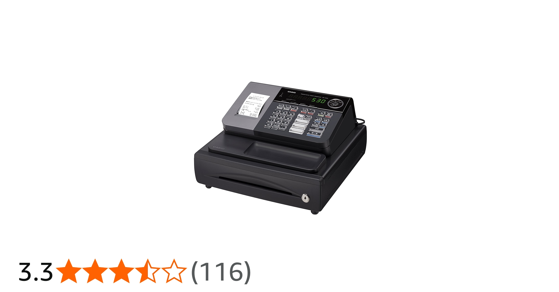 Amazon | カシオ レジスター 8部門 小型ドロア SE-S30-BK ブラック