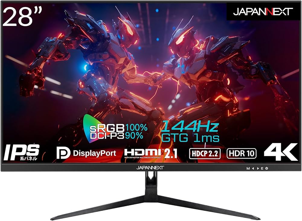Amazon.co.jp: JAPANNEXT 28インチ ゲーミングモニター 144Hz 1ms 4K