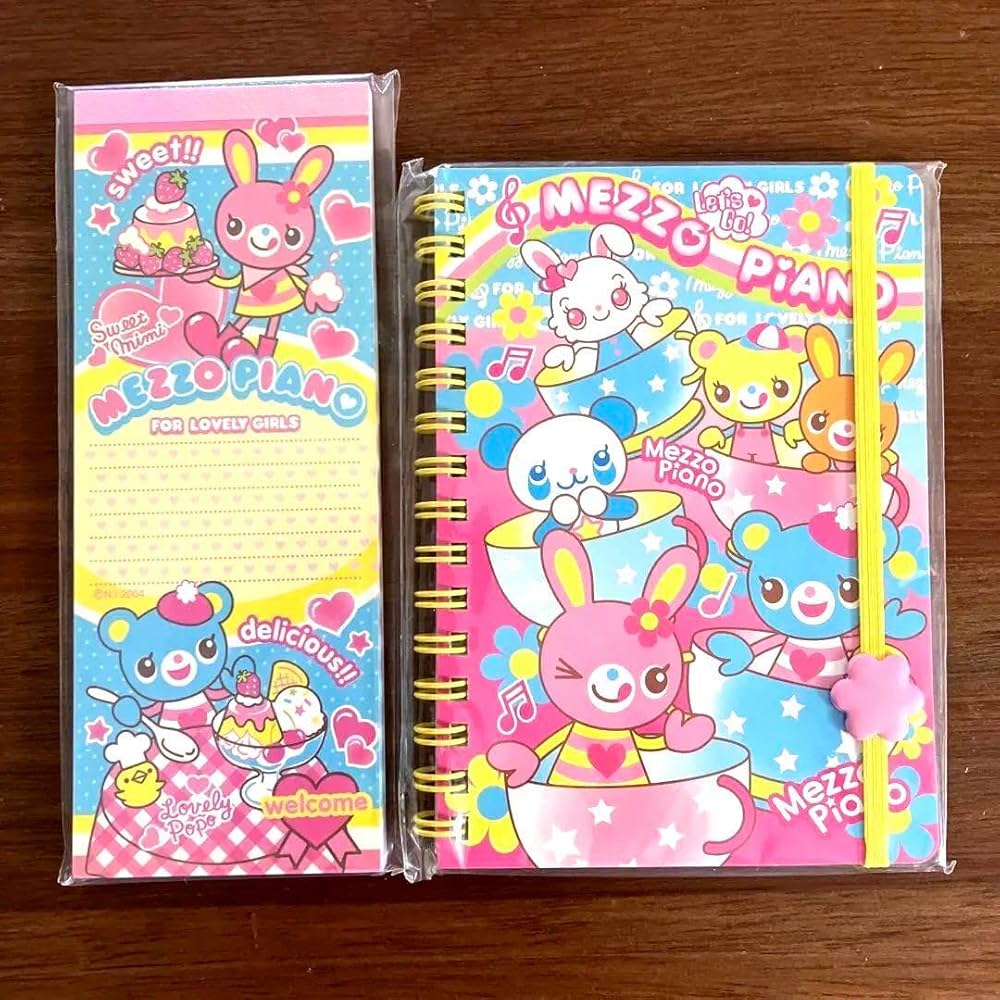 Amazon.co.jp: 品 平成 レトロ メゾピアノ ミミ＆ポポ メモ ノート