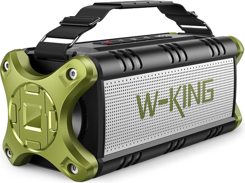 Amazon.co.jp: W-KING 50W Bluetooth スピーカー、IPX6 防水ポータブル