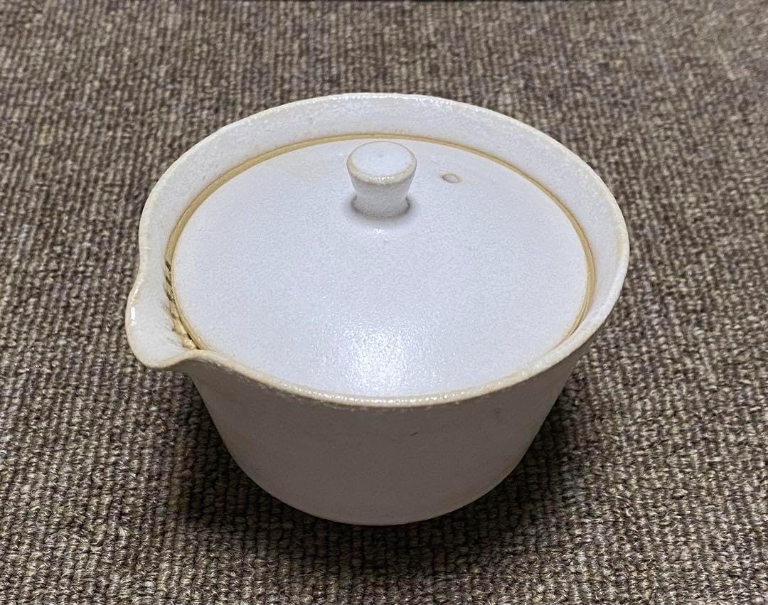 Amazon 入れ子茶器 チタン白釉 紫香xkiwaha