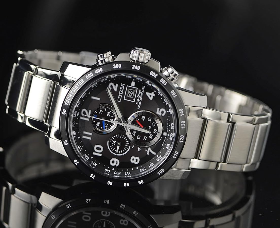 Amazon.co.jp: [シチズン] 電波ソーラー 世界時計 サファイヤ