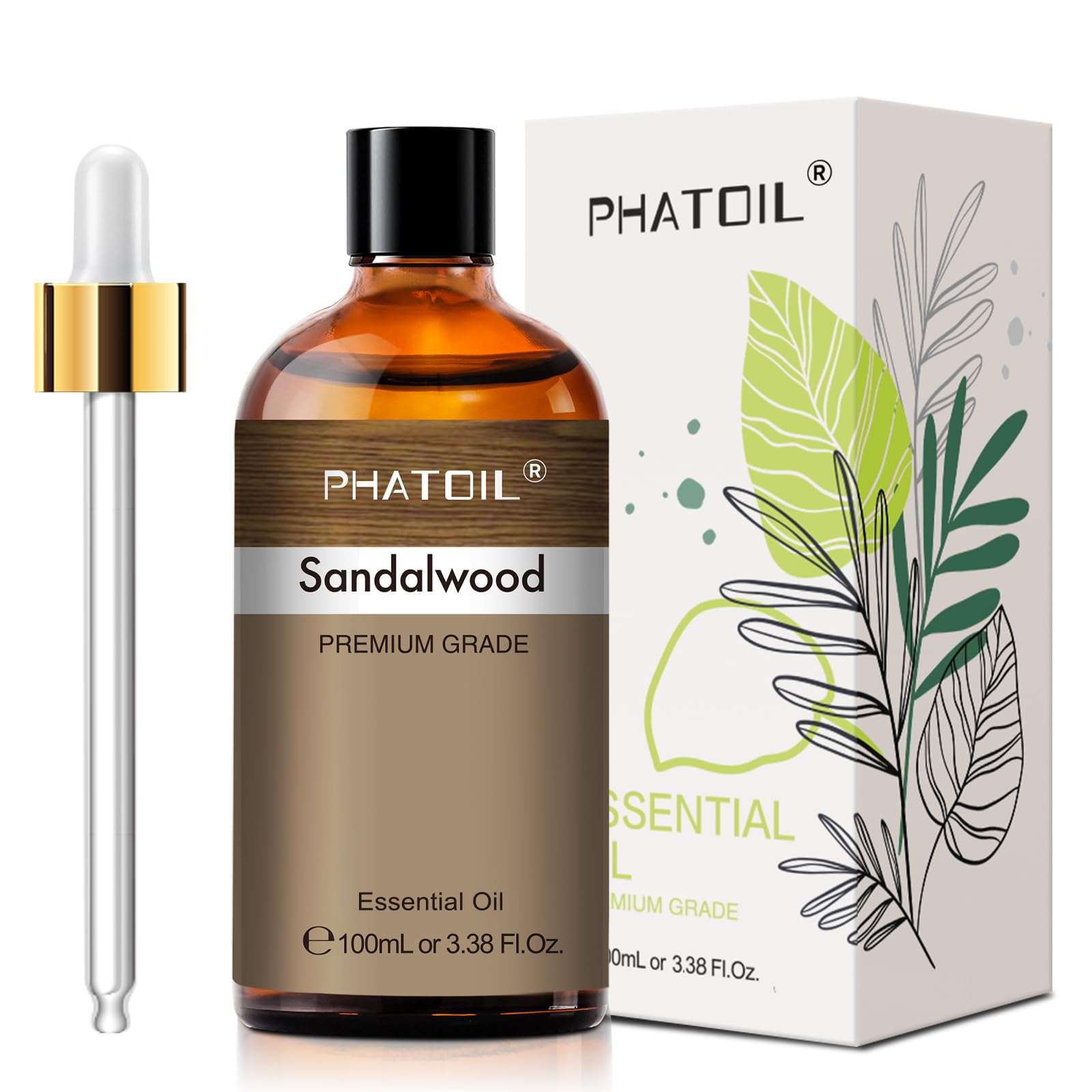 Amazon | PHATOIL 天然100% サンダルウッド アロマオイル 100ml