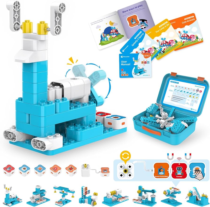 Amazon.com: WhalesBot A3 12-in-1 STEM Blocks Coding Robot Kit for