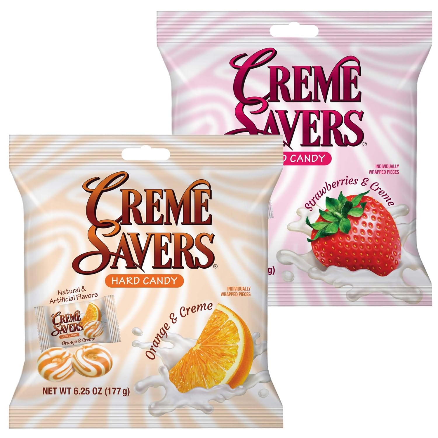 Amazon.com : Creme Savers Strawberries and Creme + Orange and