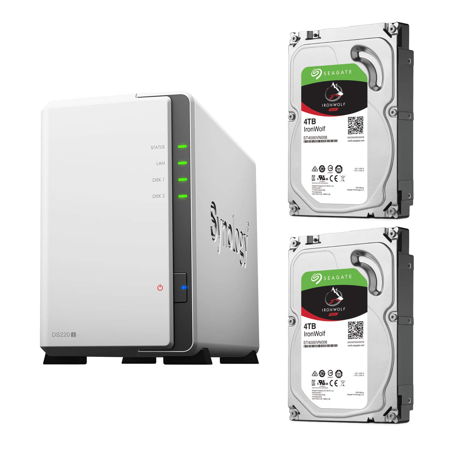 Amazon.co.jp: Synology NAS HDDセット 2ベイ DS220j & Seagate HDD