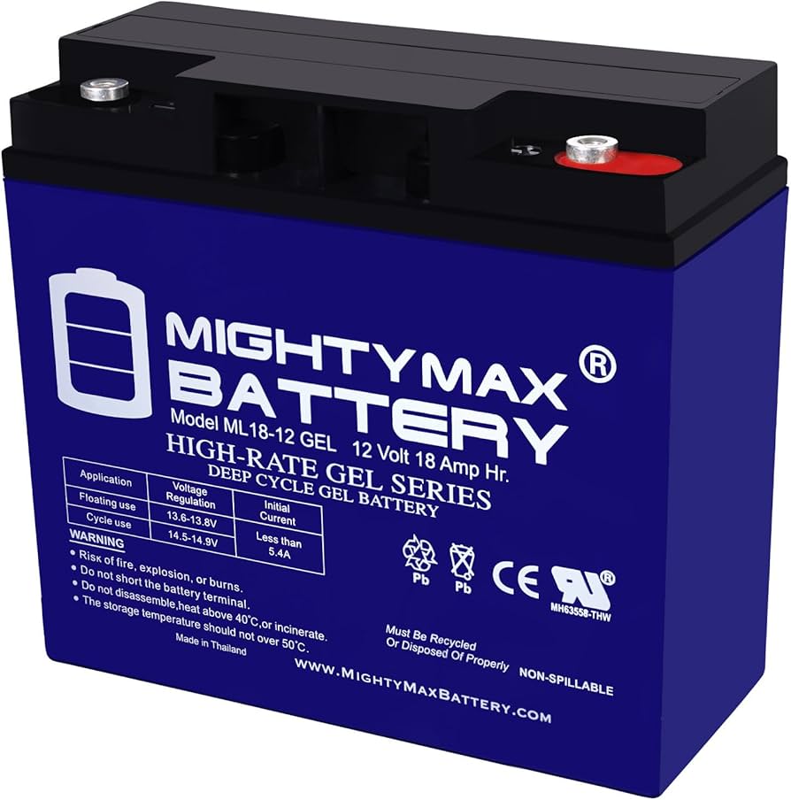 Amazon.com: Mighty Max Battery 12V 18Ah Gel Battery for Generac