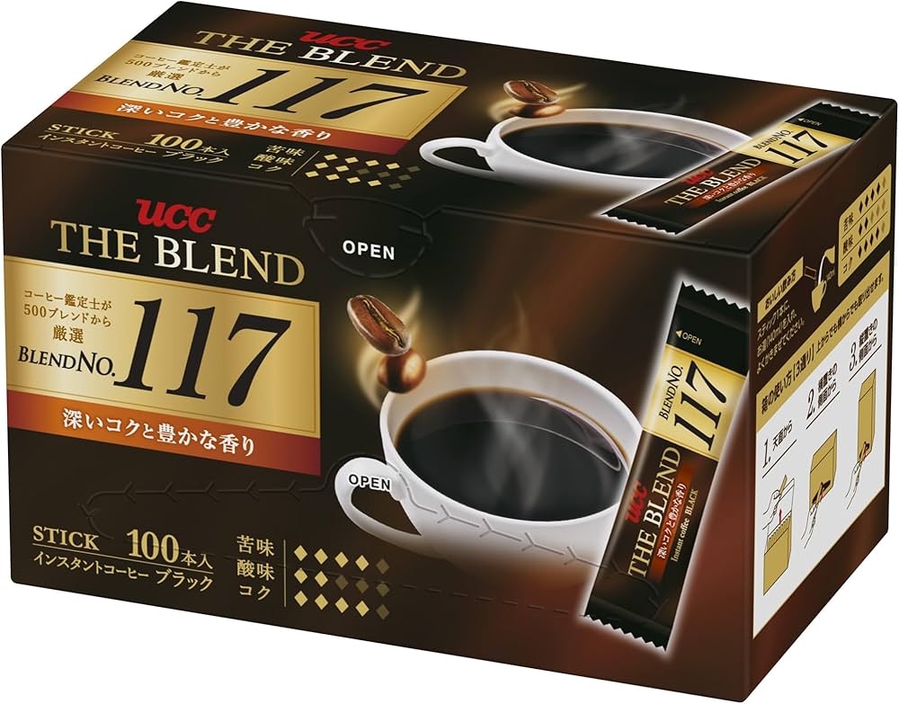 Amazon.co.jp: ザ・ブレンド UCC 117 スティックコーヒー 100本
