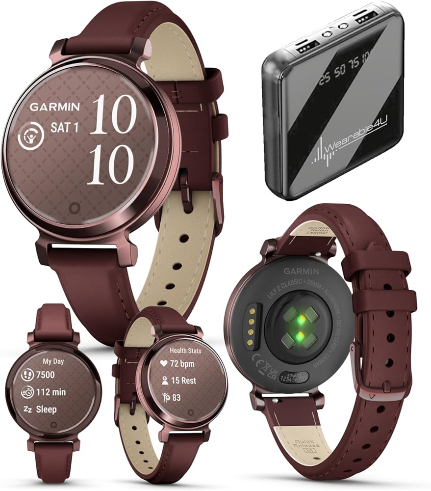 Amazon.com: Wearable4U Garmin Lily 2 Classic - Dark Bronze with