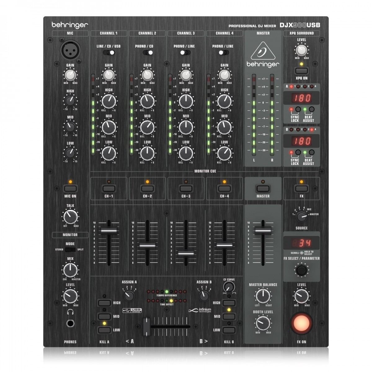 Amazon.com: Behringer PRO MIXER DJX900USB Professional 5 Channel