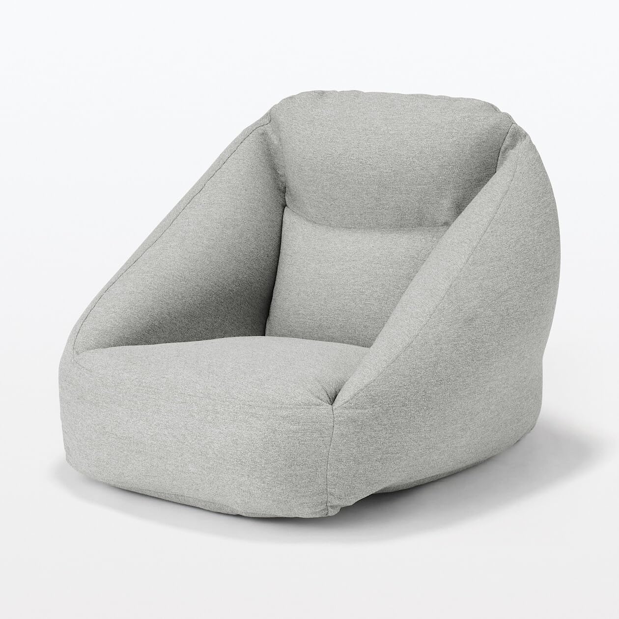 Amazon｜無印良品 空気でできたソファ グレー 幅95×奥行95×高さ72.5cm