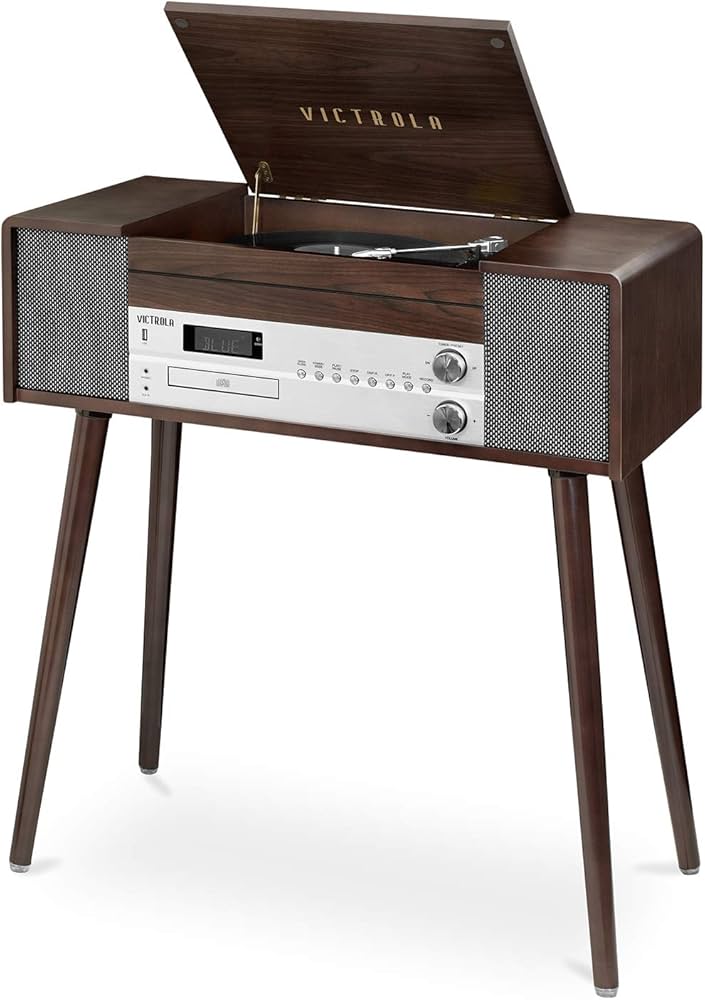 Amazon.com: Victrola Jackson: 7-in-1 Music Center, Espresso