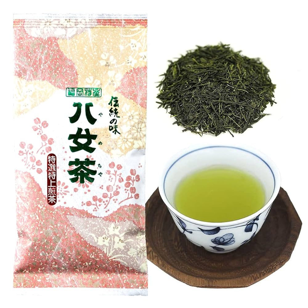 八女茶，新茶(特上煎茶)750円200g10袋(玄米のみ)5袋ヨーダ 八女茶