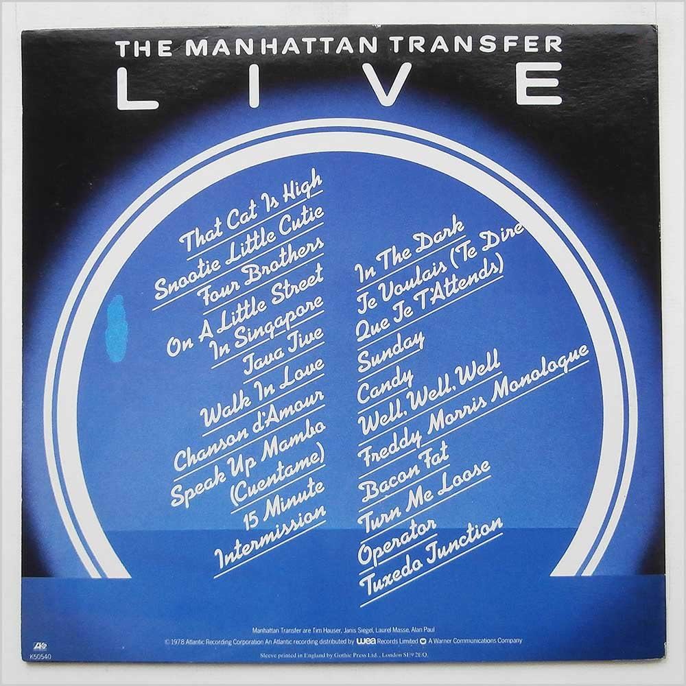 Amazon.co.jp: Manhattan Transfer, The: Live: ミュージック