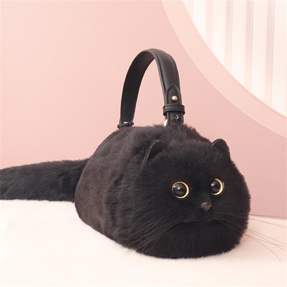 Amazon.com: MAOTAIMENG Realistic Plush Cat Shape Bag For Women