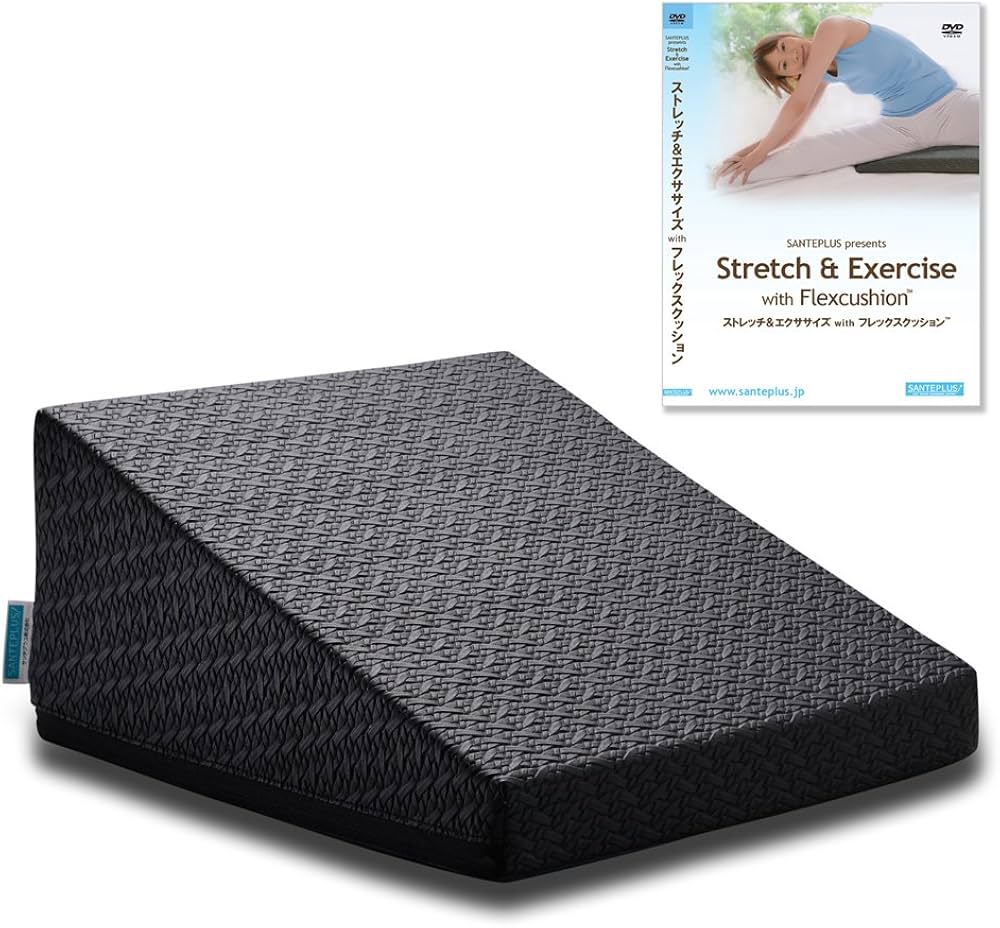 Amazon | サンテプラス フレックスクッション(ブラック) & DVDセット