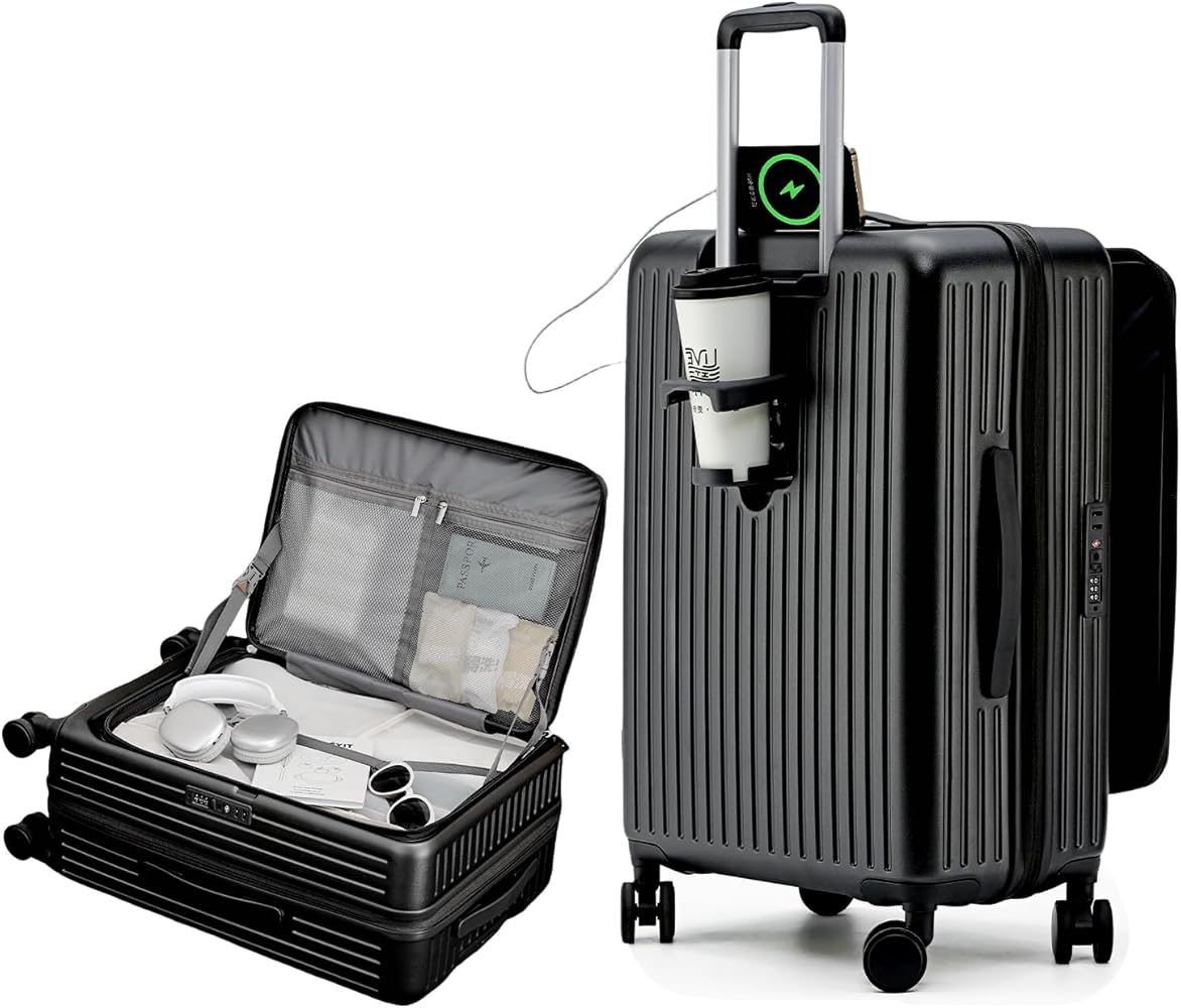Amazon | [SupTrip] スーツケース キャリーケース 多機能 片開き 拡張