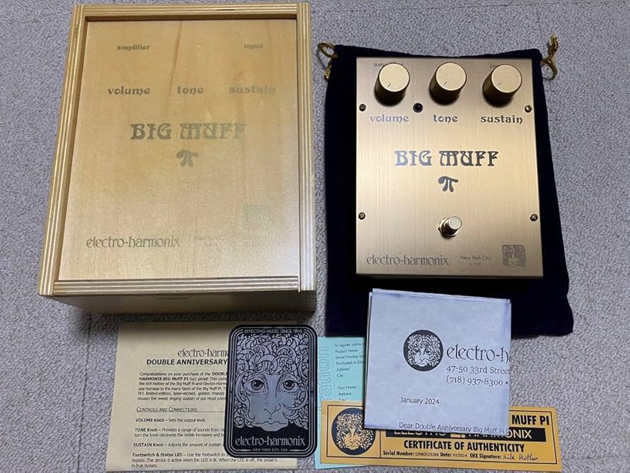 Amazon.co.jp: Electro-Harmonix BIG MUFF Rams Head GOLD : 楽器