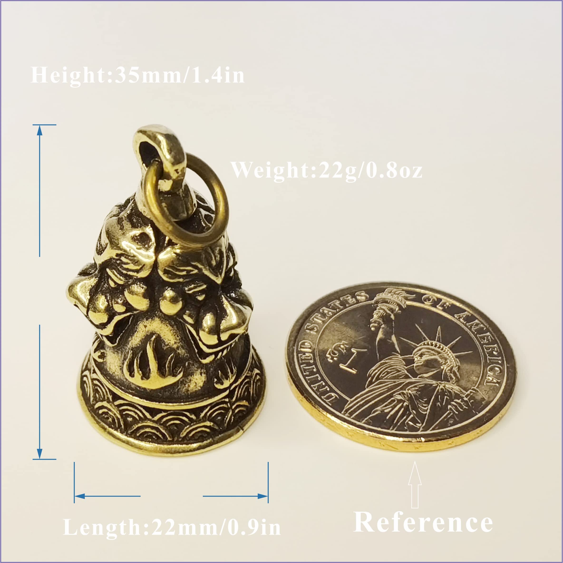 Amazon.com - Guardian Bell Motorcycle, Brass Sleigh Bells for