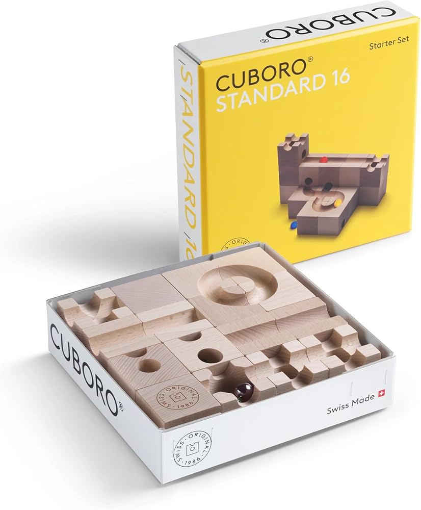 Amazon.com: CUBORO Marble Run Set, STANDARD 16 : Toys & Games