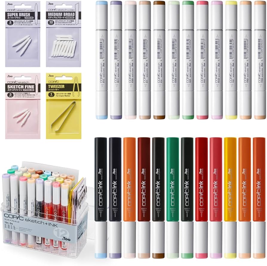 コピック147本 詰め替えインク65本セット コピック147本 詰め替え