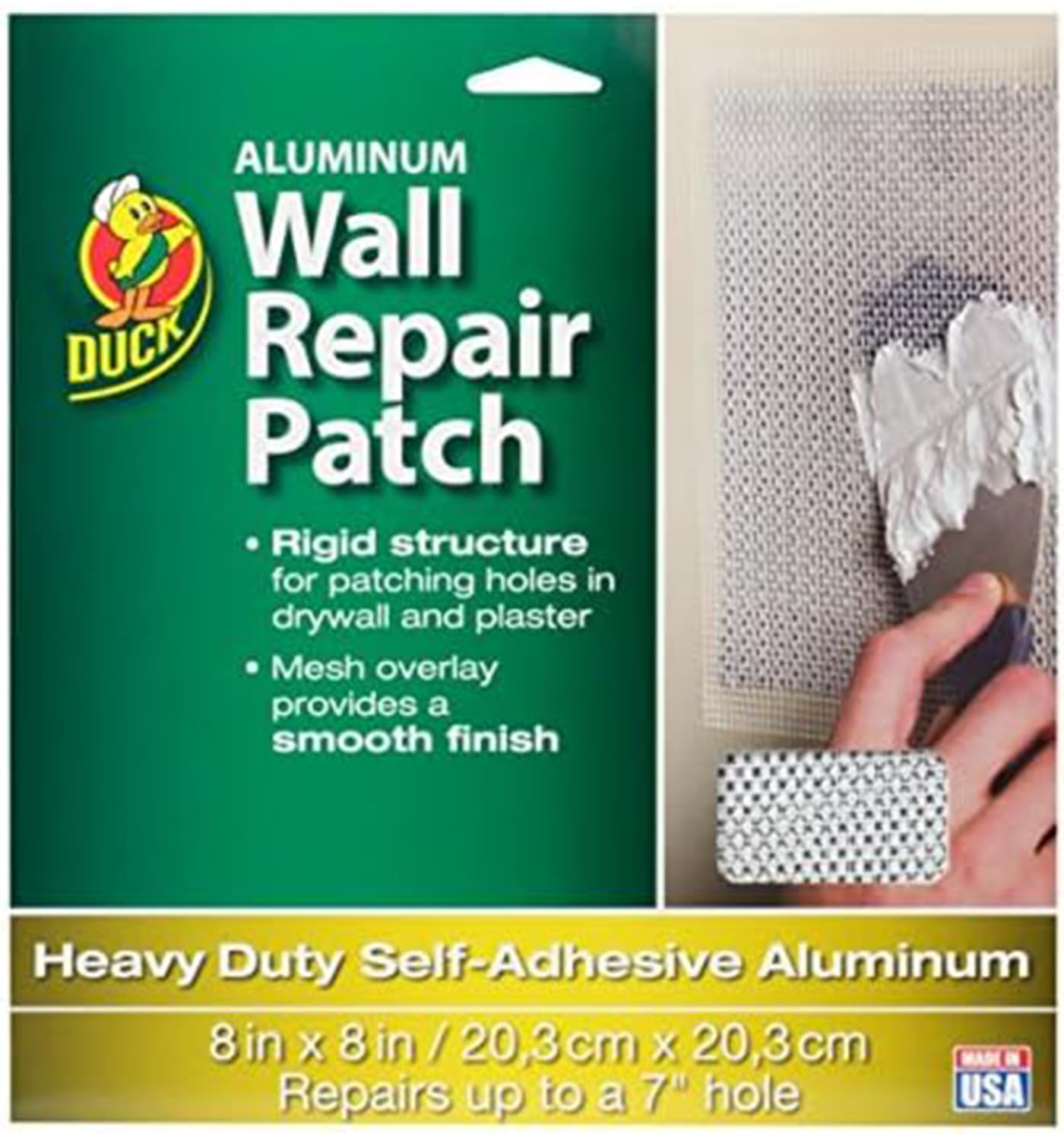 Amazon.co.jp: Duck Brand アルミニウム壁修理パッチ、8インチ x 8