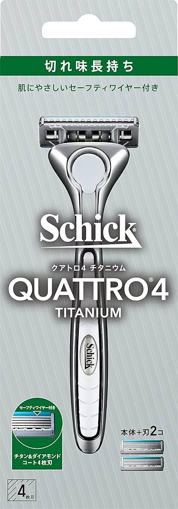 Amazon.co.jp: Schick(シック) クアトロ4チタニウム 4枚刃 ホルダー(刃