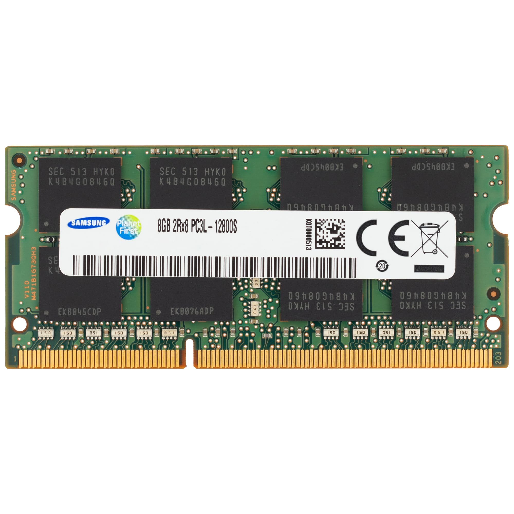 Samsung 8GB DDR3/DDR3L 1600MHz PC3L-12800 (PC3-12800) CL11 SODIMM
