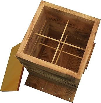 Amazon.co.jp: 日本蜜蜂 ミツバチ 巣箱 日本みつばち 重箱式巣箱 3段