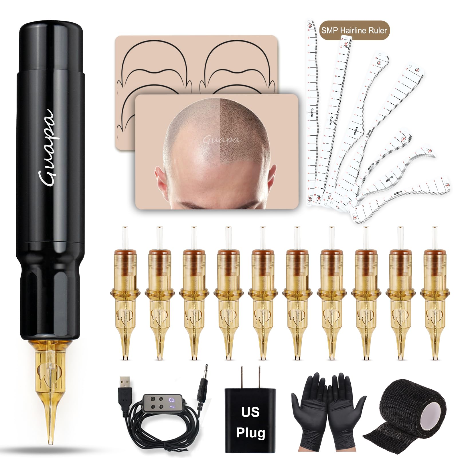 Amazon | 頭皮マイクロ色素沈着マシンキット – ヘアライン修復のための