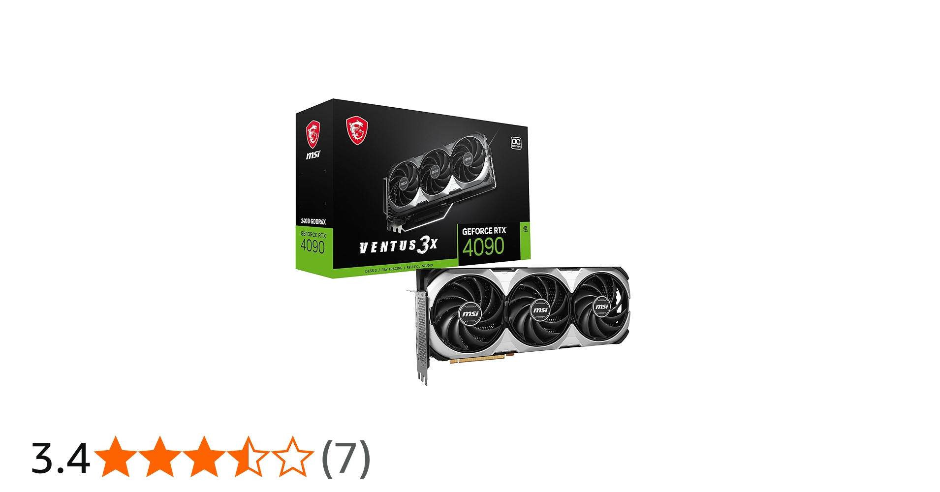Amazon | MSI GeForce RTX 4090 Ventus 3X E 24G OC, V510-271R | MSI
